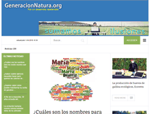 Tablet Screenshot of generacionnatura.org